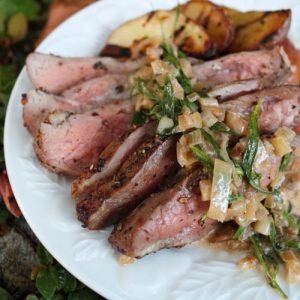 TEC Grills Flank Steak with Cognac Tarragon Cream Sauce