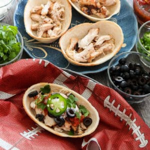 TEC Grills Game Day Recipes - Pulled Chicken Taco Boats