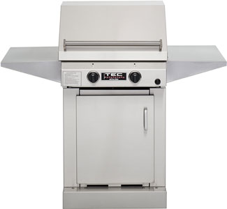 TEC Grills - Sterling II Grill on Stainless Cabinet with 2 Side Shelves