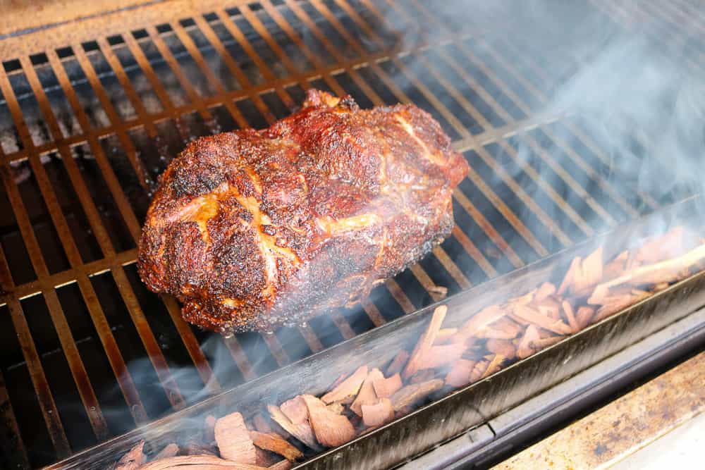 when do i stop adding wood chips to pulled pork