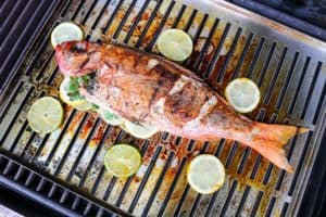 TEC Grills -Grilling Whole Fish - Flipping Fish on the Grill