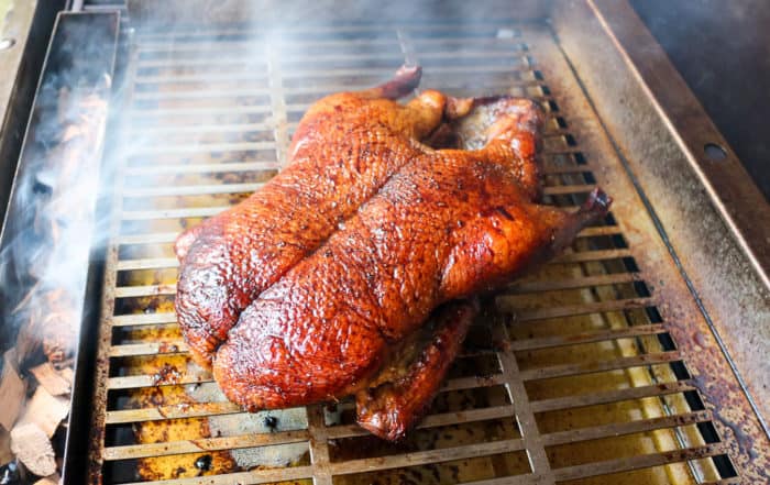 TEC Grills Smoked Duck - On the Grill