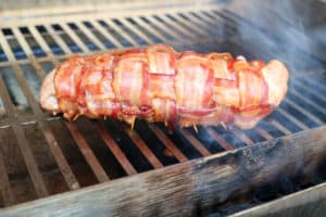 TEC Grills Favorite Bacon Recipes - Bacon Weave Wrapped Pork Tenderloin