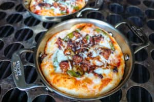 TEC Grills Infrared Pizza Rack - Sausage Pan Pizzas