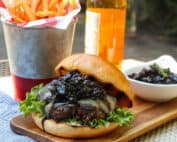 Bison Burgers with Balsamic Bacon Jam
